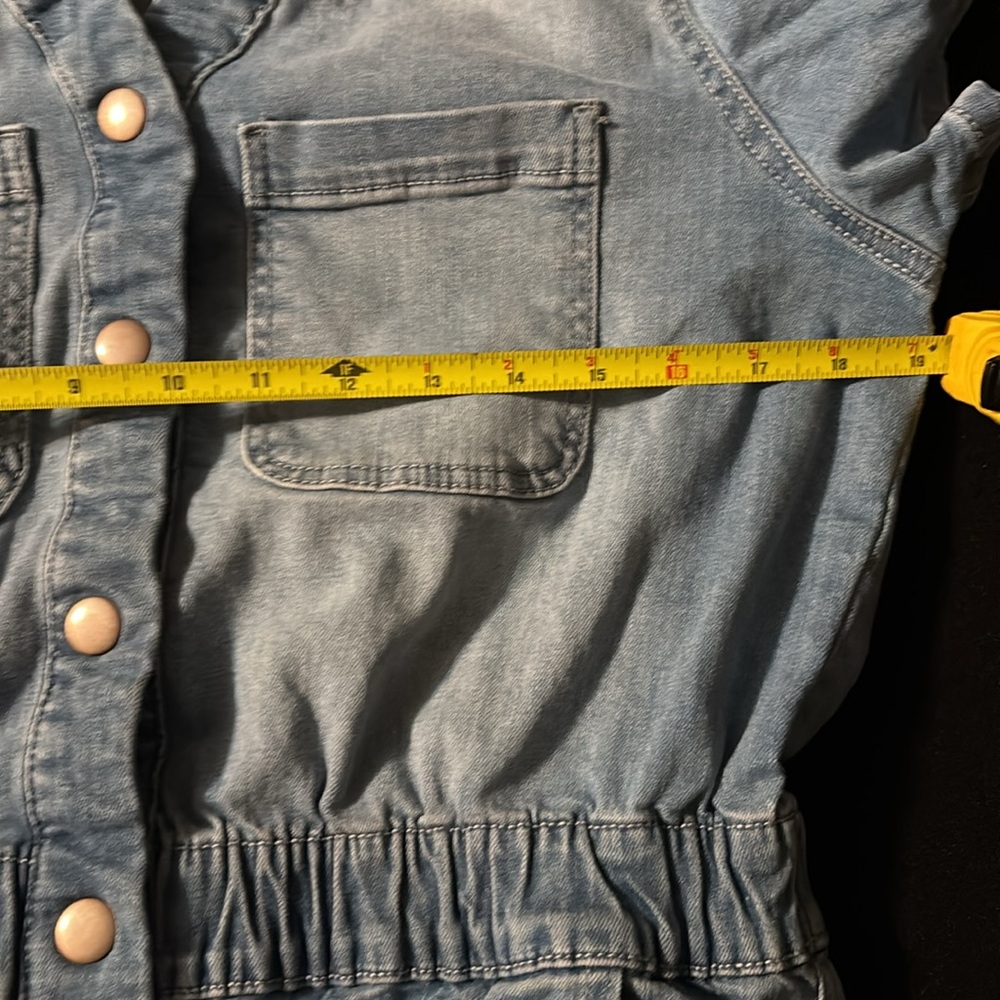 Women’s jean romper celebrity pink size large - Picture 5 of 5